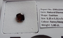 Load image into Gallery viewer, 1.0ct AUSTRALIAN FANCY DEEP DARK PINK DIAMOND - Limanty