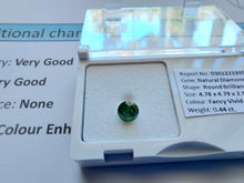 Load image into Gallery viewer, 0.44ct FANCY VIVID GREEN DIAMOND