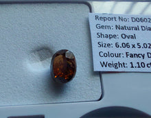 Load image into Gallery viewer, 1.10ct AUSTRALIAN FANCY DEEP DARK Orangy PINK DIAMOND SI2