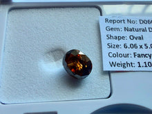 Load image into Gallery viewer, 1.10ct AUSTRALIAN FANCY DEEP DARK Orangy PINK DIAMOND SI2