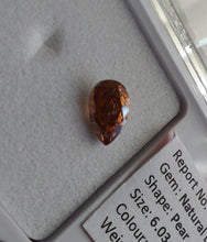 Load image into Gallery viewer, 0.35 Fancy Deep Reddish Orange Diamond