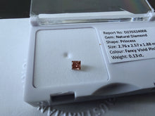 Load image into Gallery viewer, 0.13ct AUSTRALIAN FANCY VIVID PINK DIAMOND