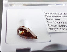 Load image into Gallery viewer, 1.35ct Fancy Deep Reddish Orange Diamond Australia