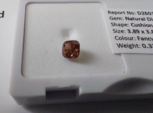 Load image into Gallery viewer, 0.33ct Fancy Vivid Reddish Orange Diamond