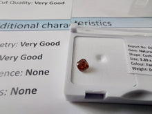 Load image into Gallery viewer, 0.33ct Fancy Vivid Reddish Orange Diamond