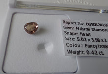Load image into Gallery viewer, 0.42ct Fancy Intense Purplish Pink Diamond