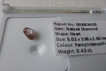 Load image into Gallery viewer, 0.42ct Fancy Intense Purplish Pink Diamond