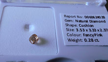Load image into Gallery viewer, 0.28 VS2 Fancy Pink Diamond