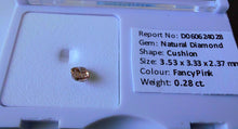Load image into Gallery viewer, 0.28 VS2 Fancy Pink Diamond