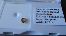 Load image into Gallery viewer, 0.28 VS2 Fancy Pink Diamond