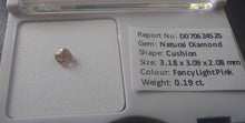 Load image into Gallery viewer, 0.19ct Fancy Light Pink Diamond