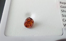 Load image into Gallery viewer, 0.28 Fancy Vivid Reddish Orange Diamond