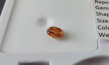 Load image into Gallery viewer, 0.28 Fancy Vivid Reddish Orange Diamond