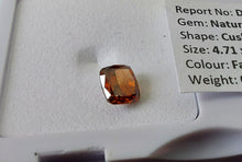 Load image into Gallery viewer, 0.44 Fancy Dark Reddish Orange Diamond Cushion SI1