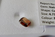 Load image into Gallery viewer, 0.44 Fancy Dark Reddish Orange Diamond Cushion SI1