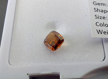 Load image into Gallery viewer, 0.44 Fancy Dark Reddish Orange Diamond Cushion SI1