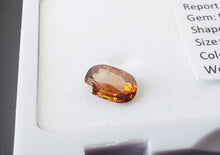 Load image into Gallery viewer, 0.31 Fancy Intense Reddish Orange Diamond Oval SI1