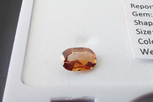 Load image into Gallery viewer, 0.31 Fancy Intense Reddish Orange Diamond Oval SI1