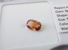 Load image into Gallery viewer, 0.31 Fancy Intense Reddish Orange Diamond Oval SI1