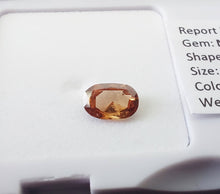 Load image into Gallery viewer, 0.31 Fancy Intense Reddish Orange Diamond Oval SI1