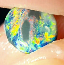 Load image into Gallery viewer, Black Opalised Yabby Button Fossil Sauron Eye