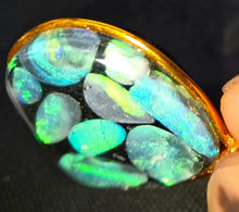 Load image into Gallery viewer, 60.10ct Huge 9x Solid Black Opal Lightning Ridge Vibrant Galaxy Polished Pendant