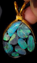 Load image into Gallery viewer, 60.10ct Huge 9x Solid Black Opal Lightning Ridge Vibrant Galaxy Polished Pendant
