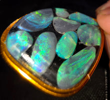 Load image into Gallery viewer, 60.10ct Huge 9x Solid Black Opal Lightning Ridge Vibrant Galaxy Polished Pendant