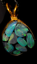 Load image into Gallery viewer, 60.10ct Huge 9x Solid Black Opal Lightning Ridge Vibrant Galaxy Polished Pendant