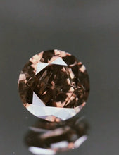 Load image into Gallery viewer, 1.01 Fancy Vivid Brownish Orangy Pink Diamond