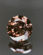Load image into Gallery viewer, 1.01 Fancy Vivid Brownish Orangy Pink Diamond