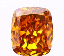 Load image into Gallery viewer, Orange Natural Diamond Cushion - Limanty