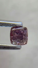 Load and play video in Gallery viewer, 0.24ct Fancy Intense Purplish Pink Diamond