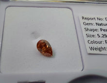 Load image into Gallery viewer, 0.31 Fancy Reddish Orange Diamond