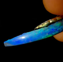 Load image into Gallery viewer, 14.02ct Huge Solid Black Opal Lightning Ridge Vibrant Galaxy Polished Pendant
