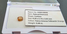 Load image into Gallery viewer, 0.44ct Fancy Intense Yellowish Orange Diamond - Limanty