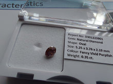 Load image into Gallery viewer, 0.35ct AUSTRALIAN Fancy VIVID PURPLE DIAMOND - Limanty