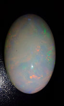 Load image into Gallery viewer, 58.48ct Solid White Opal Electric Fire Coober Pedy Australian Multiple Patterns
