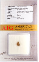 Load image into Gallery viewer, 1.97ct Massive Natural Fancy Orangy Diamond AIG Certified - Limanty