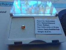 Load image into Gallery viewer, 0.13ct Australian Fancy Reddish Pink Diamond
