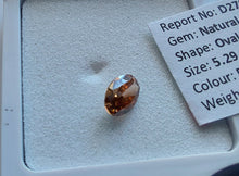 Load image into Gallery viewer, 0.32ct AUSTRALIAN RED DIAMOND Fancy Vivid Reddish Orange Oval Clarity SI1 Rare
