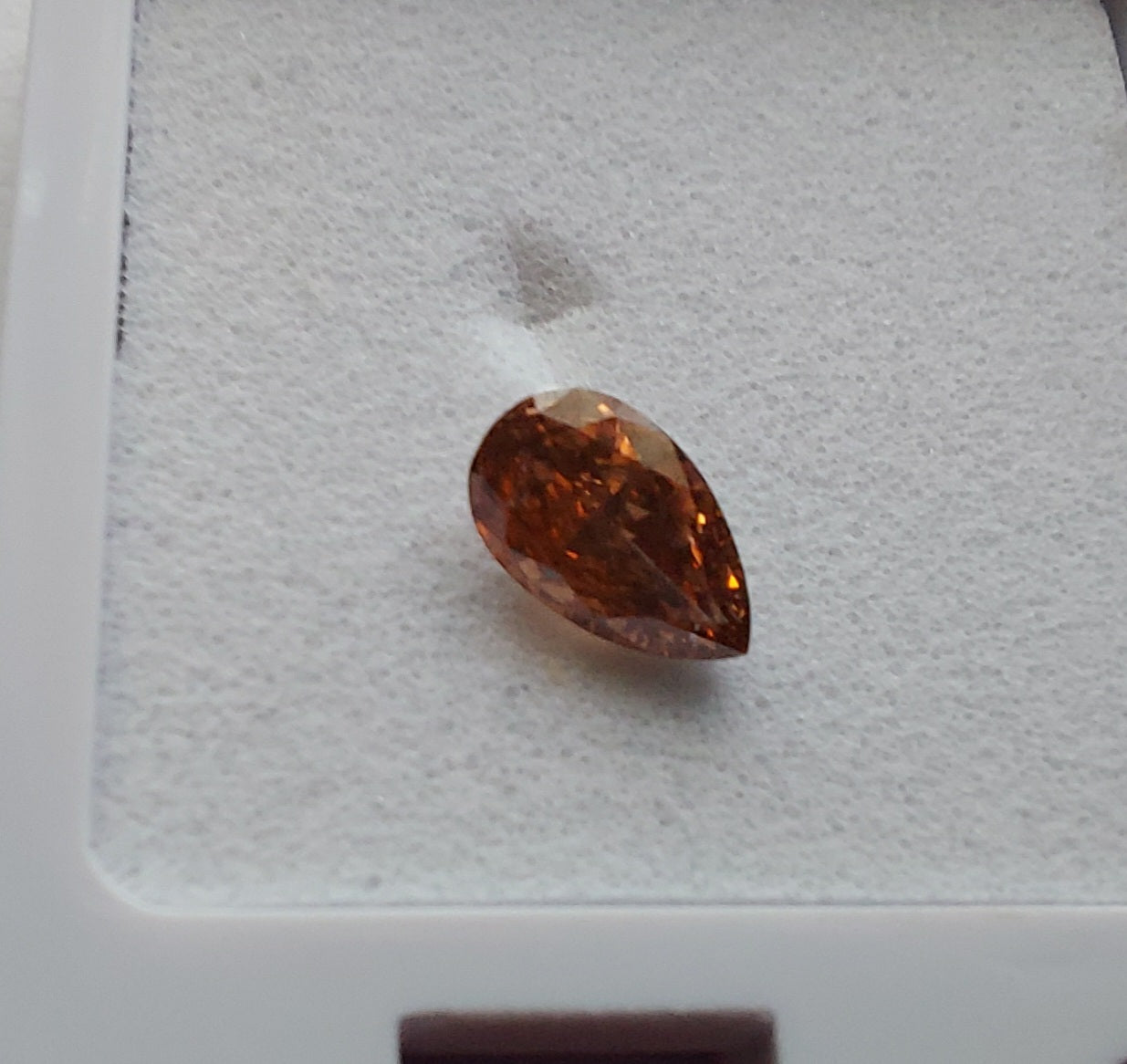 0.35 Fancy Deep Reddish Orange Diamond