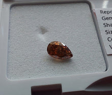 Load image into Gallery viewer, 0.35 Fancy Deep Reddish Orange Diamond
