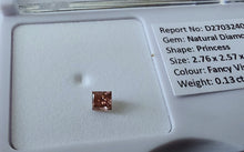 Load image into Gallery viewer, 0.13ct AUSTRALIAN FANCY VIVID PINK DIAMOND
