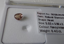 Load image into Gallery viewer, 0.42ct Fancy Intense Purplish Pink Diamond
