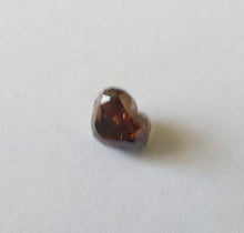 Load image into Gallery viewer, 1.16ct Fancy Dark Reddish Orangy Pink diamond Heart shape
