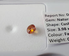 Load image into Gallery viewer, 0.28 Fancy Vivid Reddish Orange Diamond
