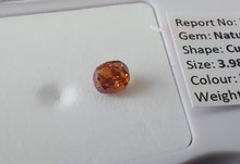 Load image into Gallery viewer, 0.28 Fancy Vivid Reddish Orange Diamond
