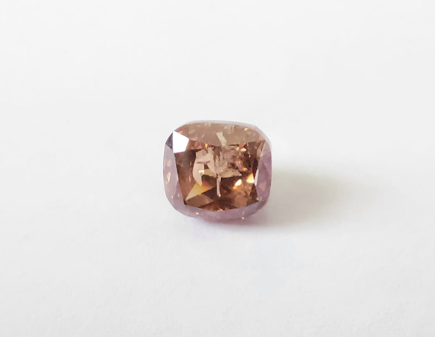 Divine Cross Huge 4.01ct Fancy Intense Pinkish Brown Diamond