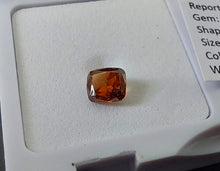 Load image into Gallery viewer, 0.44 Fancy Dark Reddish Orange Diamond Cushion SI1
